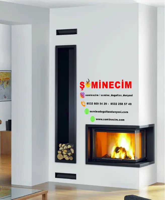 L Tipi Şömine Model 2